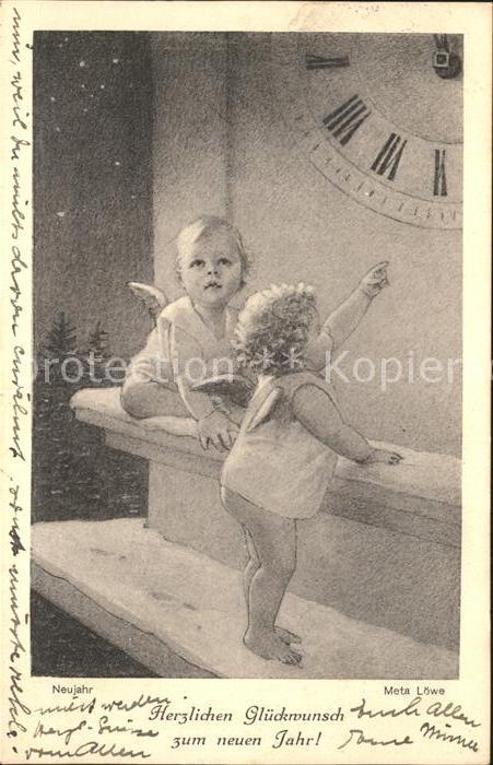 Loewe Meta Neujahr Nr. 114 Engel Uhr