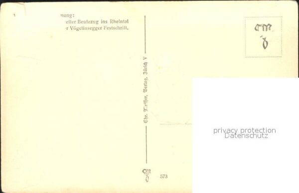 Tobler Viktor V.T. Nr. 573 Beutezug Rheintal Kühe Ziegen – Bild 2