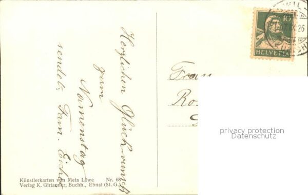 Loewe Meta Nr. 68 Schwalben Kinder Blumen – Bild 2
