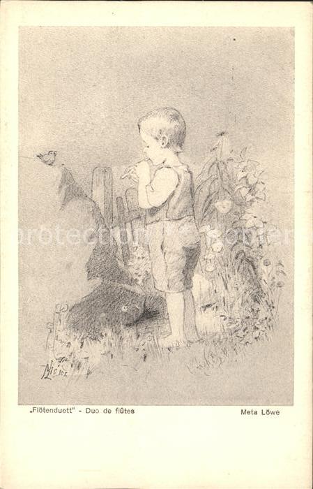 Loewe Meta Flötenduett Nr. 104 Kind Vogel