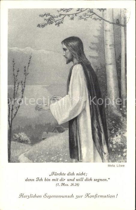 Loewe Meta Nr. 84 K Jesus Glückwunsch Konfirmation