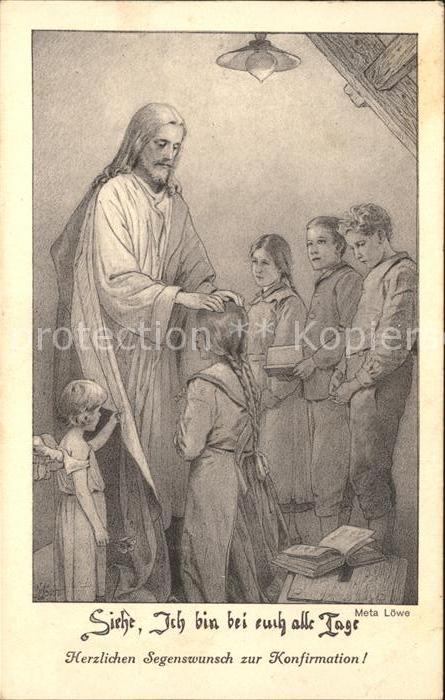 Loewe Meta Nr. 44 K Jesus Kinder Engel Bibel Konfi