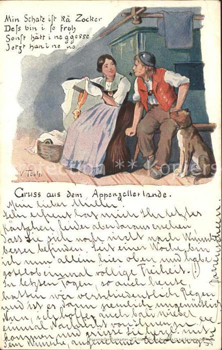 Tobler Viktor V.T. Appenzellerland Sticken Stickrahmen Hun