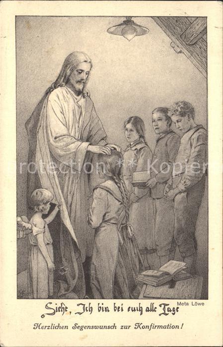 Loewe Meta Nr. 44 K Jesus Kinder Engel Bibel Konfi
