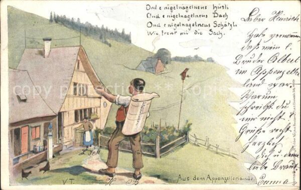 Tobler Viktor V.T. Appenzellerland Senn Gedicht