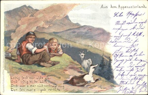 Tobler Viktor V.T. Senner Zieger Appenzellerland Berge Ged
