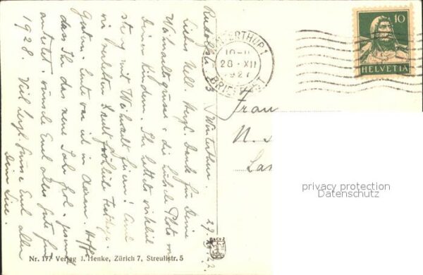 Goetz M. Nr. 177 Neujahr Engel Kerze Gedicht – Bild 2