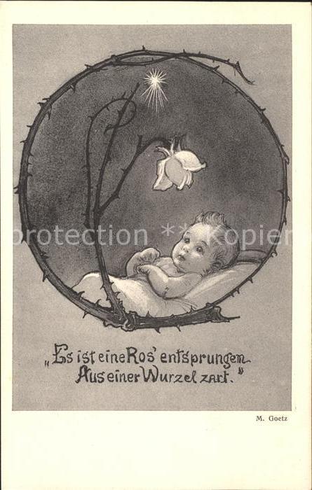 Goetz M. Nr. 162 Christkind Rose Stern
