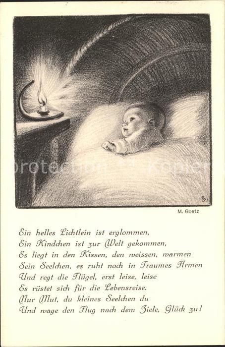 Goetz M. Nr. 133 Baby Kerze Gedicht