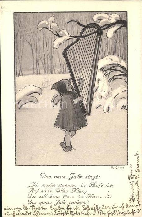 Goetz M. Nr. 178 Engel Harfe Gedicht