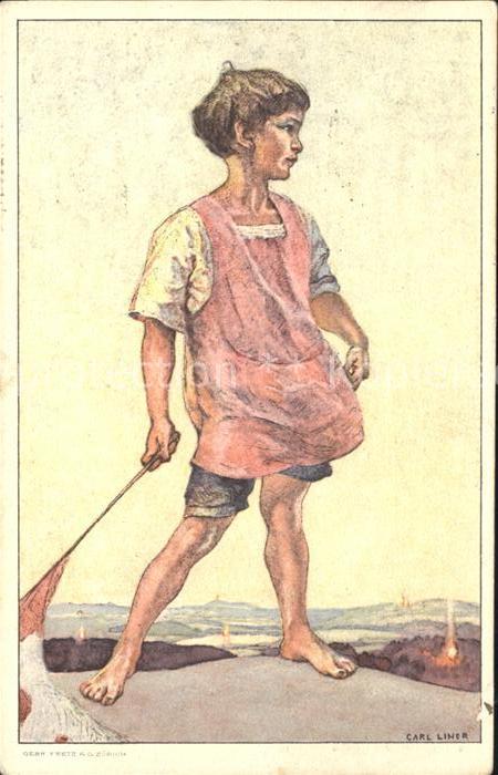 Liner Carl Kind Bundesfeier Schweiz Spendenkarte F