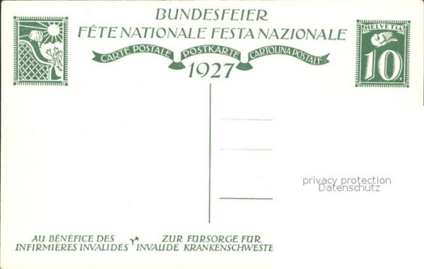 Liner Carl Kind Bundesfeier Schweiz Spendenkarte F – Bild 2