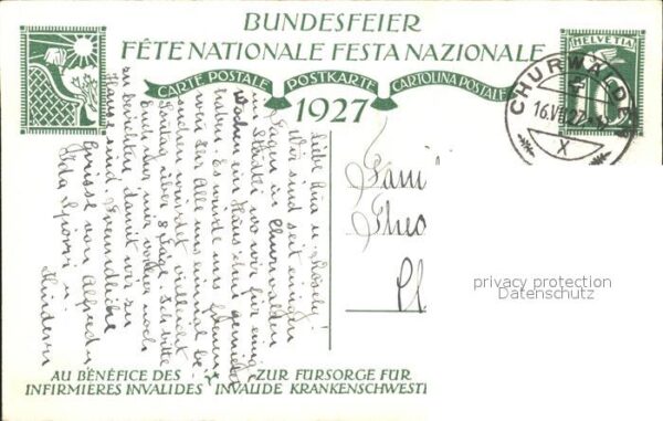 Liner Carl Kind Bundesfeier Schweiz Spendenkarte F – Bild 2