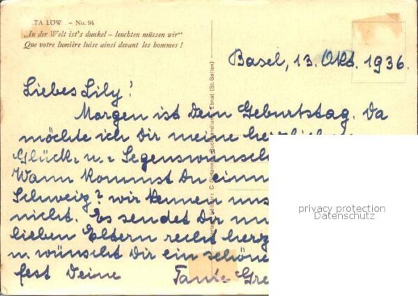 Loewe Meta Nr. 94 Kind Laterne Dunkelheit – Bild 2