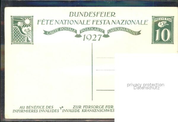 Liner Carl Bundesfeier Schweiz Kind Fürsorge Inval – Bild 2