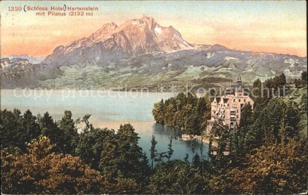 Hertenstein LU Schlosshotel mit Vierwaldstättersee und
