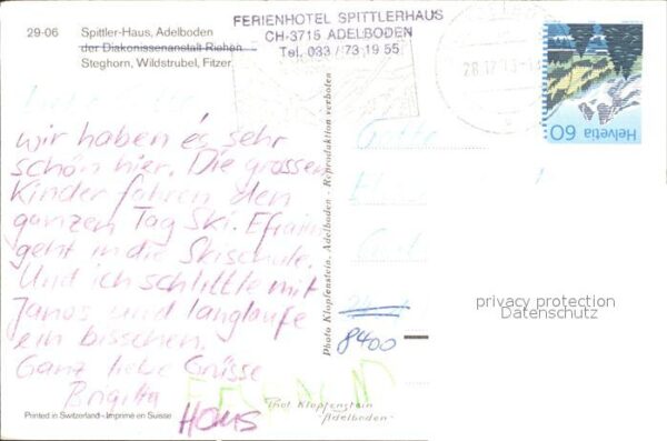 Adelboden Spittler-Haus Steghorn Wildstrubel Fitz – Bild 2