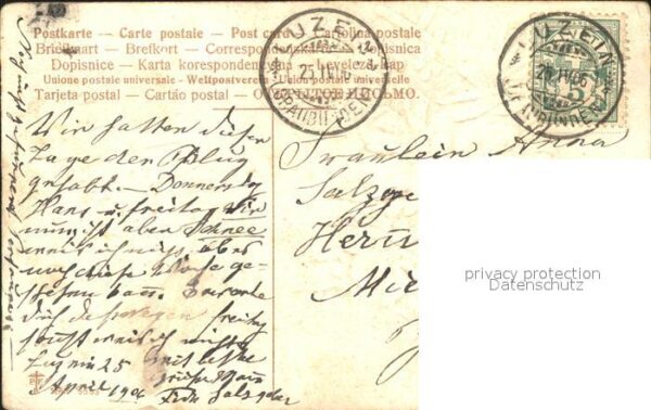 Rosen Gedicht Fluss Natur Litho – Bild 2