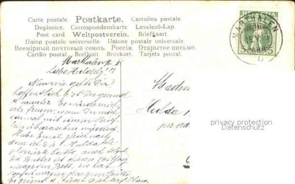 Blumen Veilchen Korb Litho – Bild 2