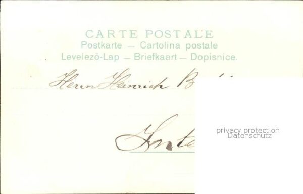 Blumen Veilchen Korb Hand Gedicht Litho – Bild 2