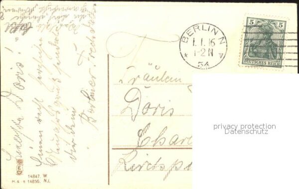 Neujahr Tannenzapfen Litho – Bild 2
