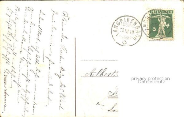 Blumen Stiefmütterchen Gedicht Litho – Bild 2