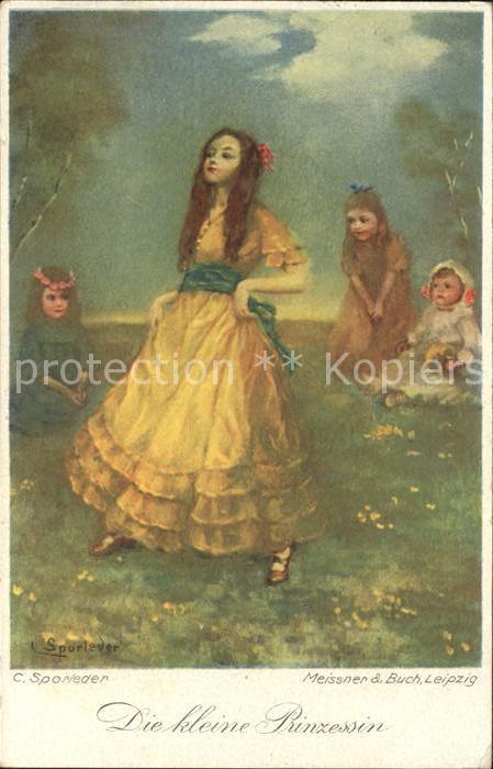 Kuenstlerkarte C. Sporleder Die kleine Prinzessin Meis
