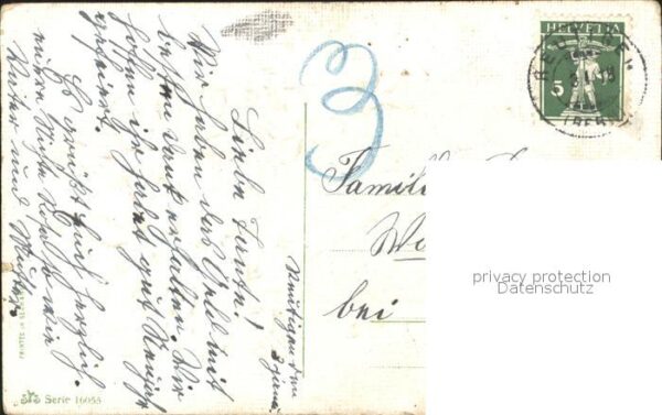 Blumengruesse Veilchen Litho – Bild 2