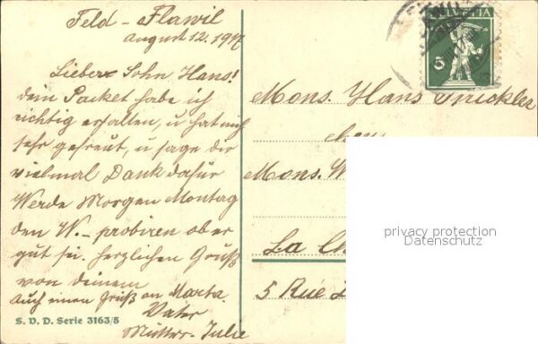 Blumengruesse Rosen Veilchen Litho – Bild 2