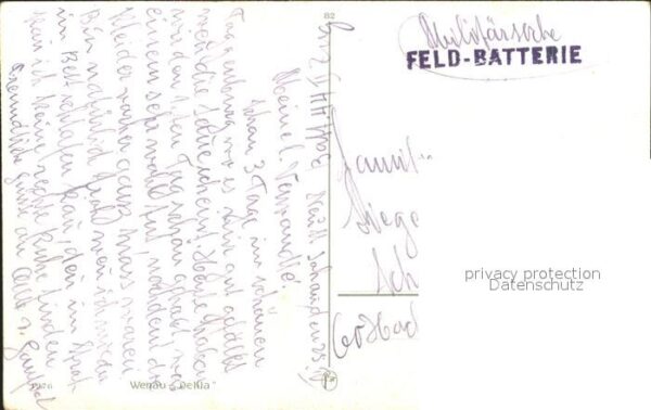 Verlag Wenau Delila Nr. 1976 Blumen Vase Feld-Batterie – Bild 2