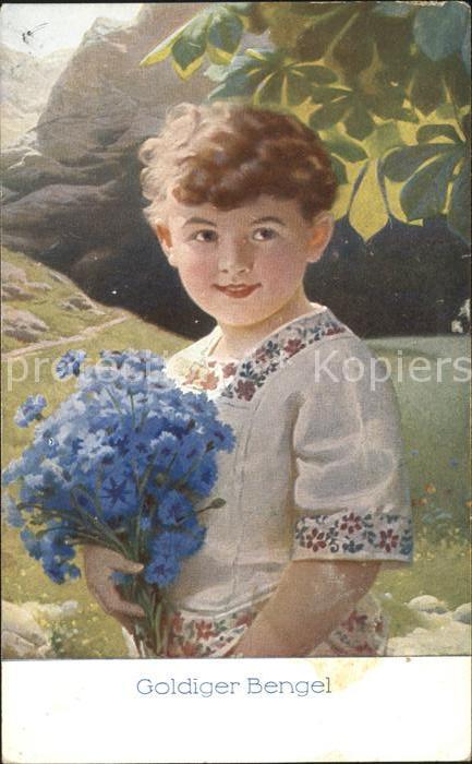 Kinder Child Enfants Blumen Goldinger Bengel Verlag-AHF-Nr.