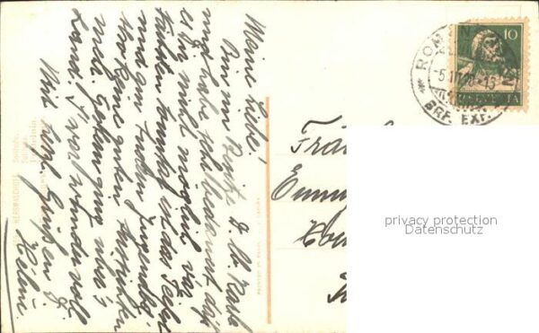 Kuenstlerkarte Hersmaschoff Solitude Nr. 659 Bäume See – Bild 2