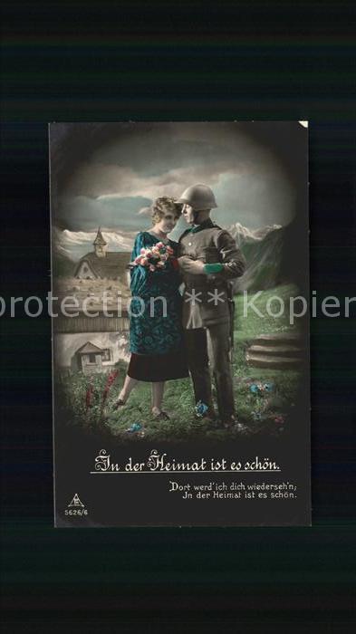 Soldatenpoesie Foto-PH-Nr. 5626/6 In der Heimat ist es