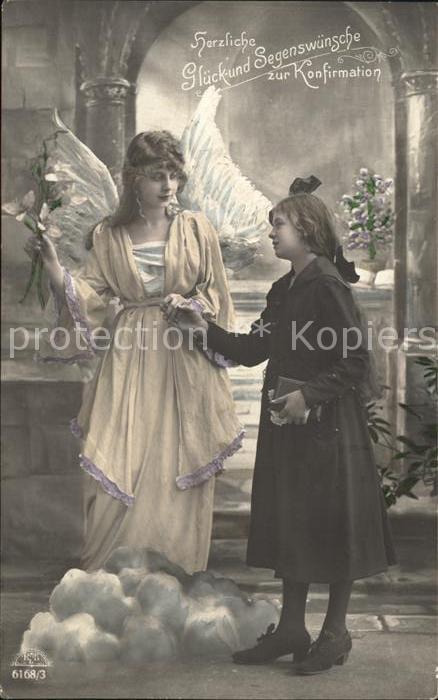 Foto RKL Paris Nr. 6168/3 Glückwunsch Konfirmation Mädchen