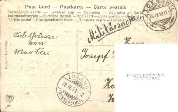 Blumengruesse Litho – Bild 2