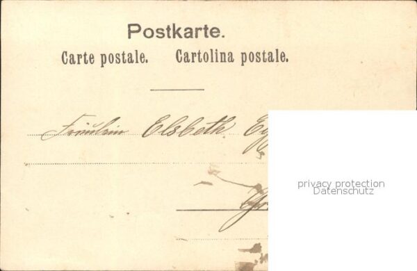 Voegel Hufeisen Kleeblätter Gedicht Litho – Bild 2