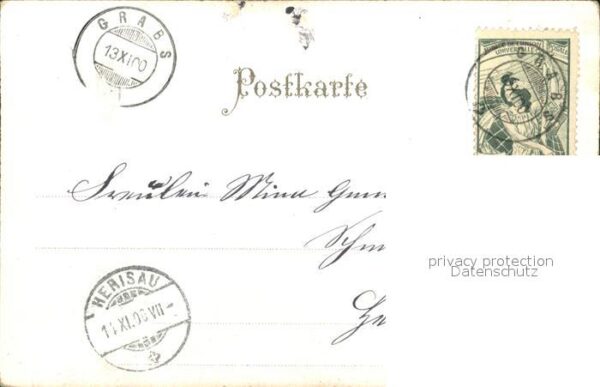 Kleeblatt Cloverleaf Trebol Trefle Glockenblumen Gedicht Litho – Bild 2