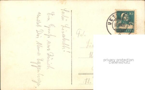 Verlag Amag Nr. H/49 Eisenbahn Reise Erbtante Regenschi – Bild 2