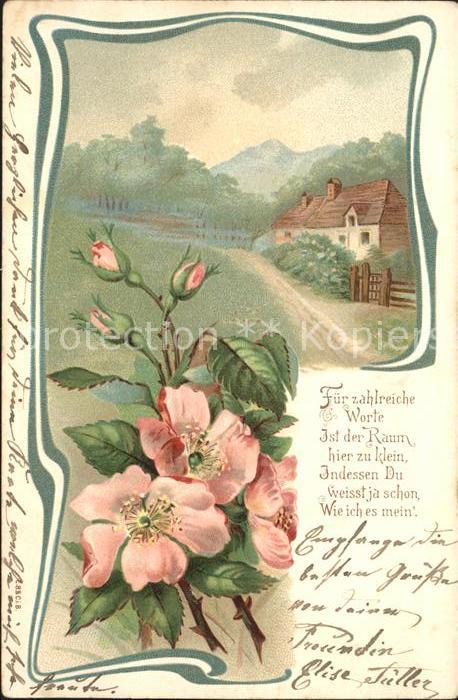 Rosen Gedicht Litho