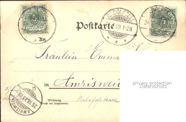 Voegel Schwalben Gedicht Litho – Bild 2