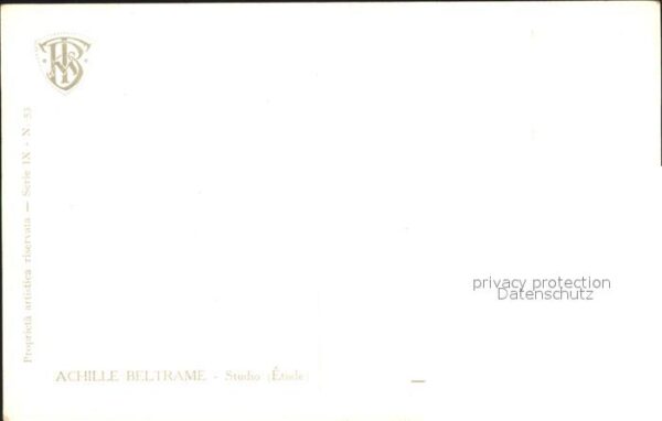 Kuenstlerkarte Achille Beltrame Studio Frau – Bild 2