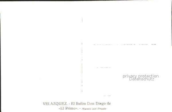 Kuenstlerkarte Velazquez El Bufon Don Diego de Acedo E – Bild 2