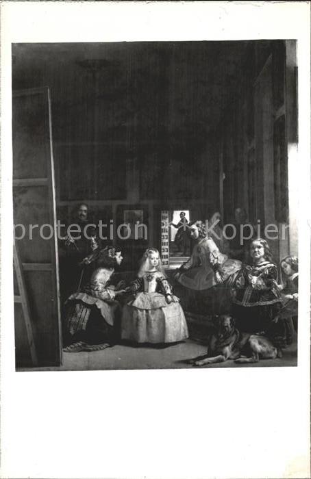 Kuenstlerkarte Alte Kuenstler Velazquez Las Meninas