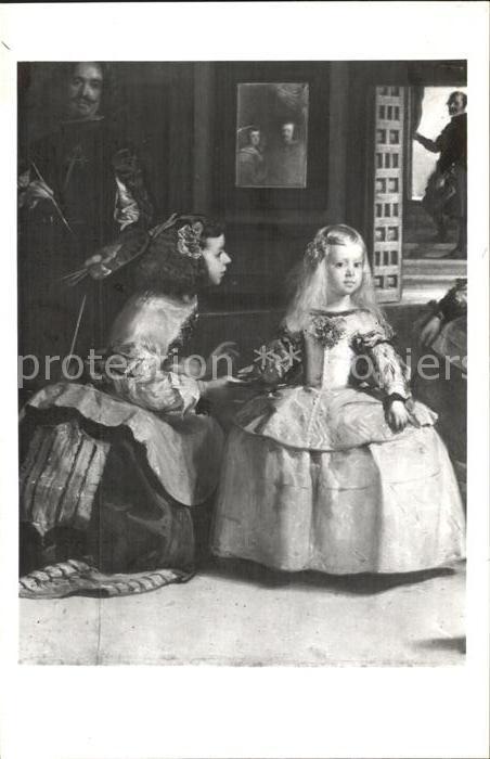 Kuenstlerkarte Alte Kuenstler Velazquez Las Meninas
