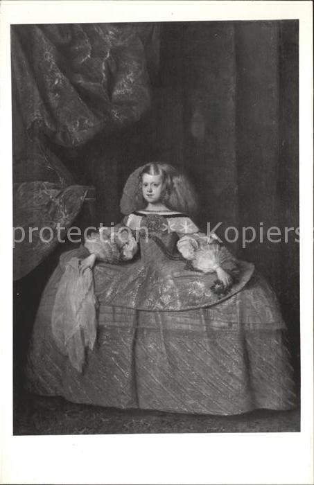 Kuenstlerkarte Alte Kuenstler Velazquez La Infanta dona Margarita de
