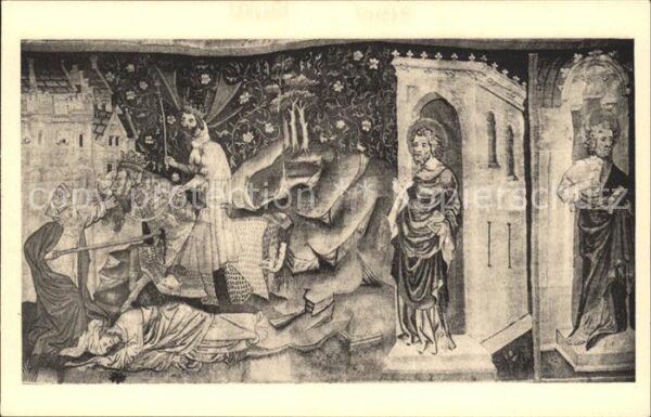 Tapisserie Tapete Wandteppich Musee Angers Apocalypse Lutte deux Temo