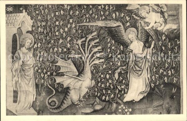 Wandteppich Tapisserie Tapete Musee Angers Apocalypse Le Dragon menac