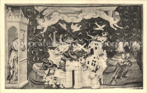 Tapisserie Tapete Wandteppich Musee Angers Apocalypse Destruction de