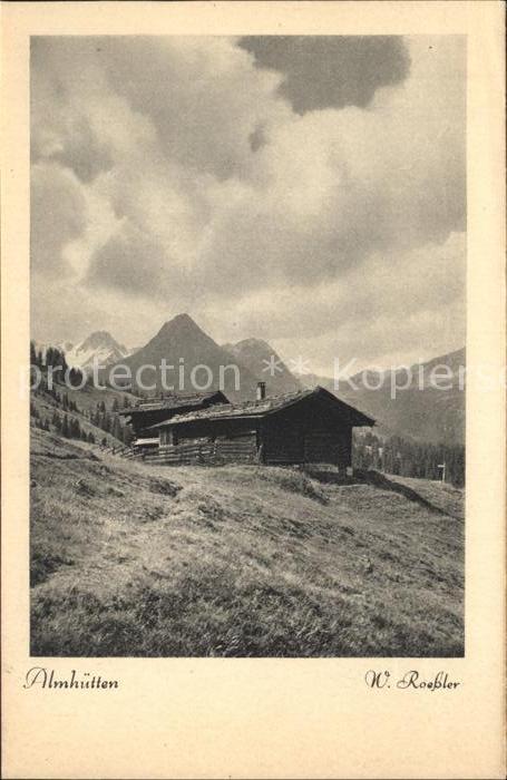 Foto Roessler Nr. 38-51 Almhütten
