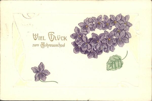 Neujahr Veilchen